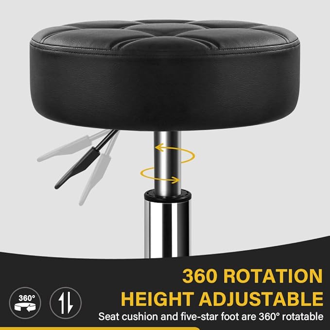 Heavy Duty Rolling Stool with Wheels Hydraulic Lift