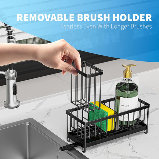 Black Sponge Holder for Kitchen Sink