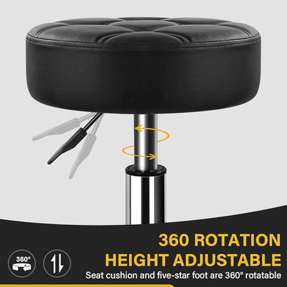 Heavy Duty Rolling Stool with Wheels Hydraulic Lift