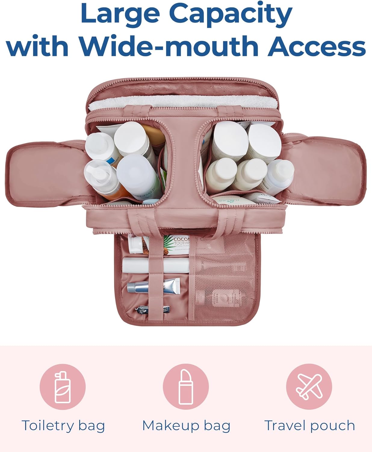 BAGSMART Travel Toiletry Bag