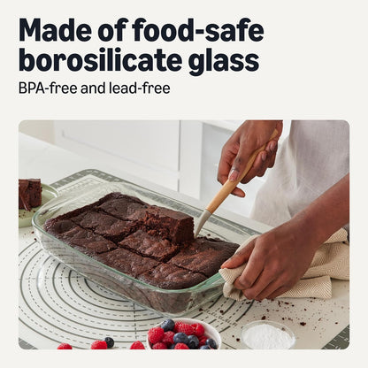 Glass Baking Dishes with BPA-Free Lids