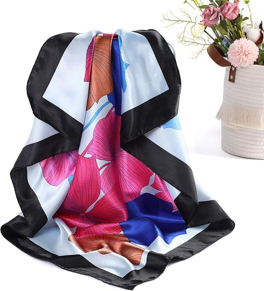 AWAYTR 35” Satin Large Square Head Scarves